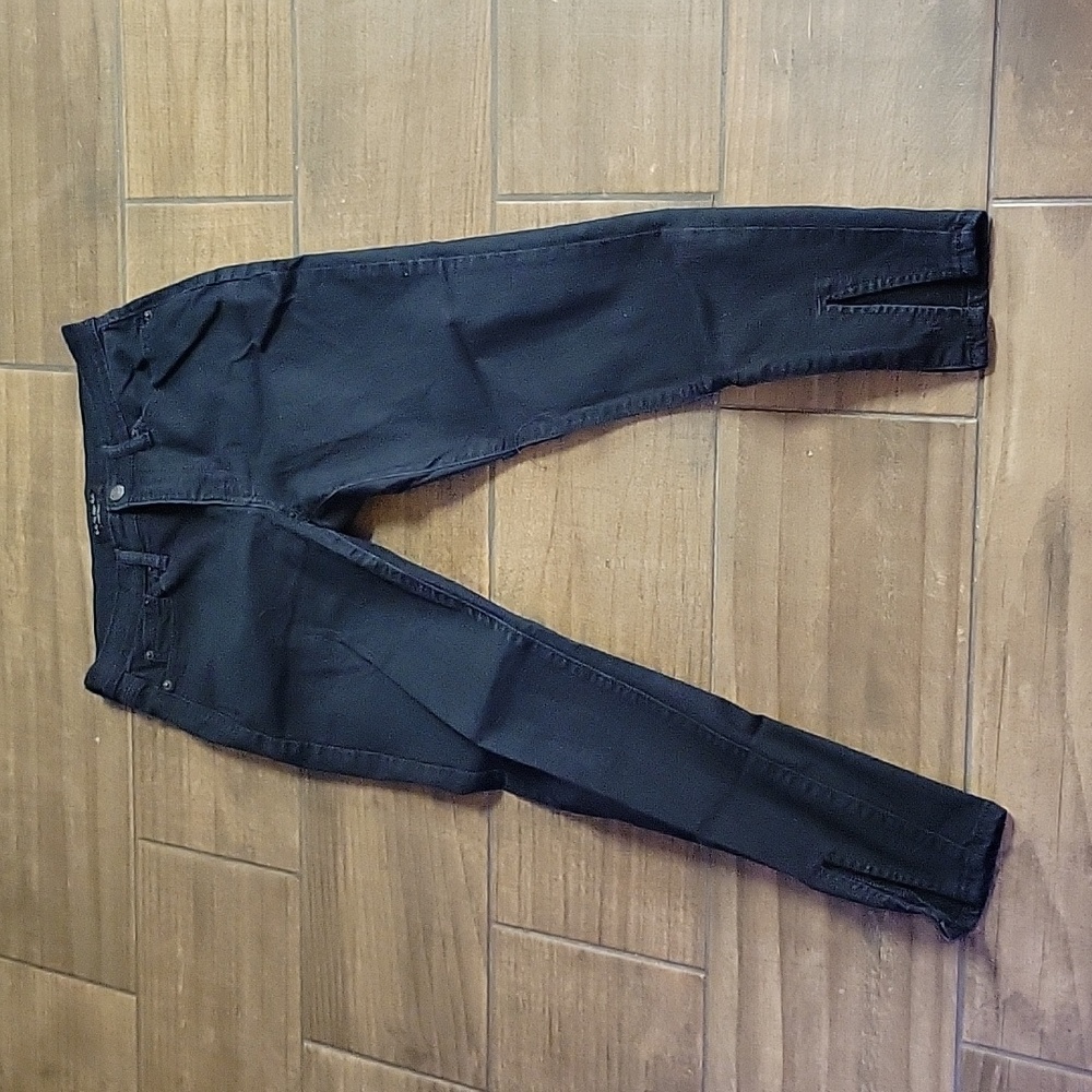 Banana Republic High Rise Skinny black jean classic 5 pocket slit leg 29…8P EUC